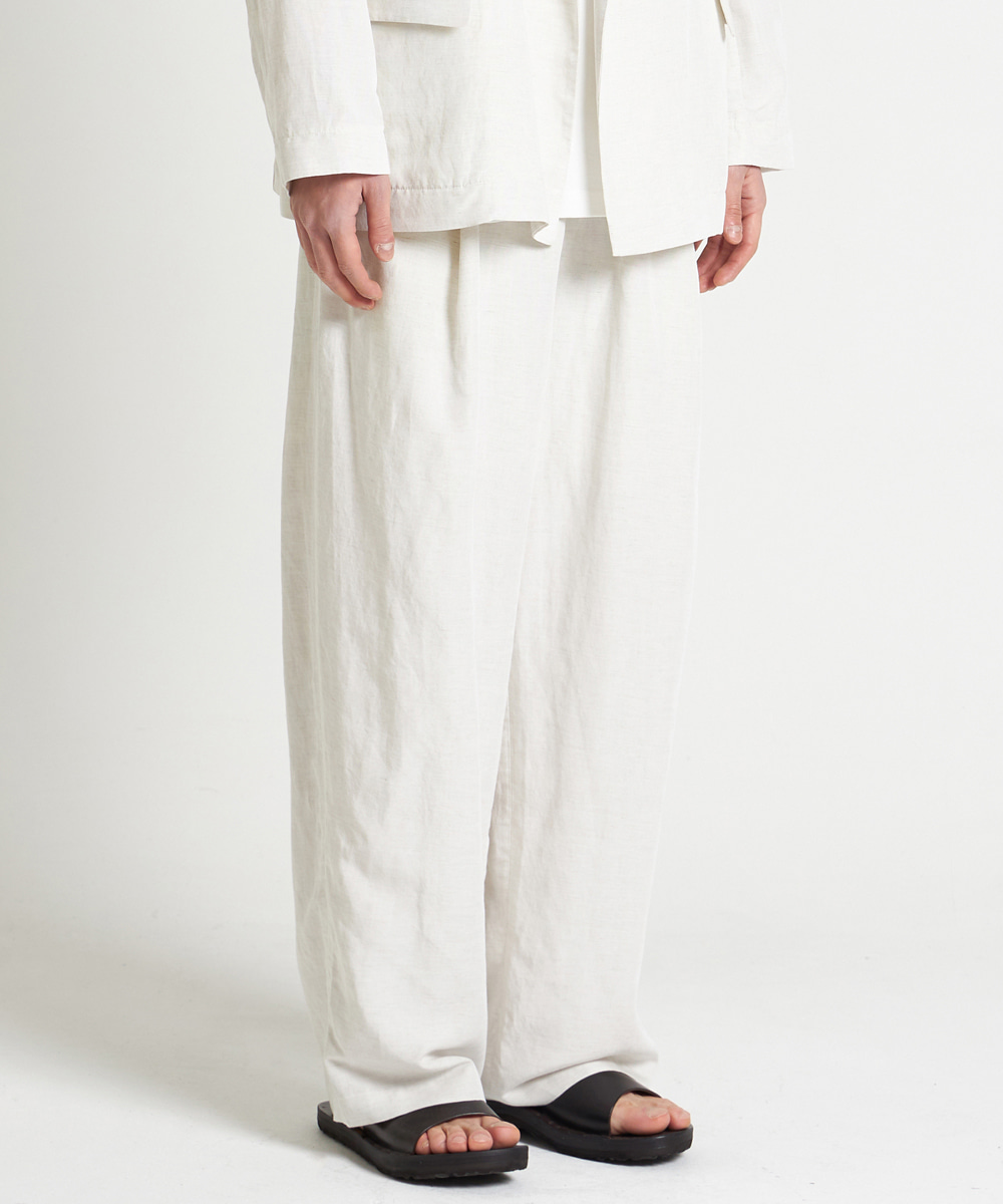 YOUTH유스 21SS Structured Wide Pants Ivory