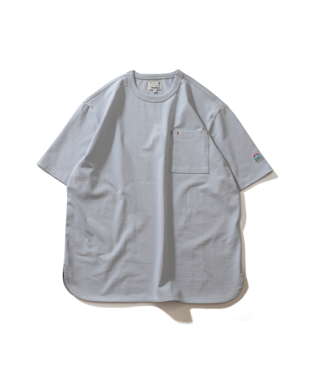 HORLISUN홀리선 Emery Short Sleeve Pocket Seasonal T-shirts Sky Blue